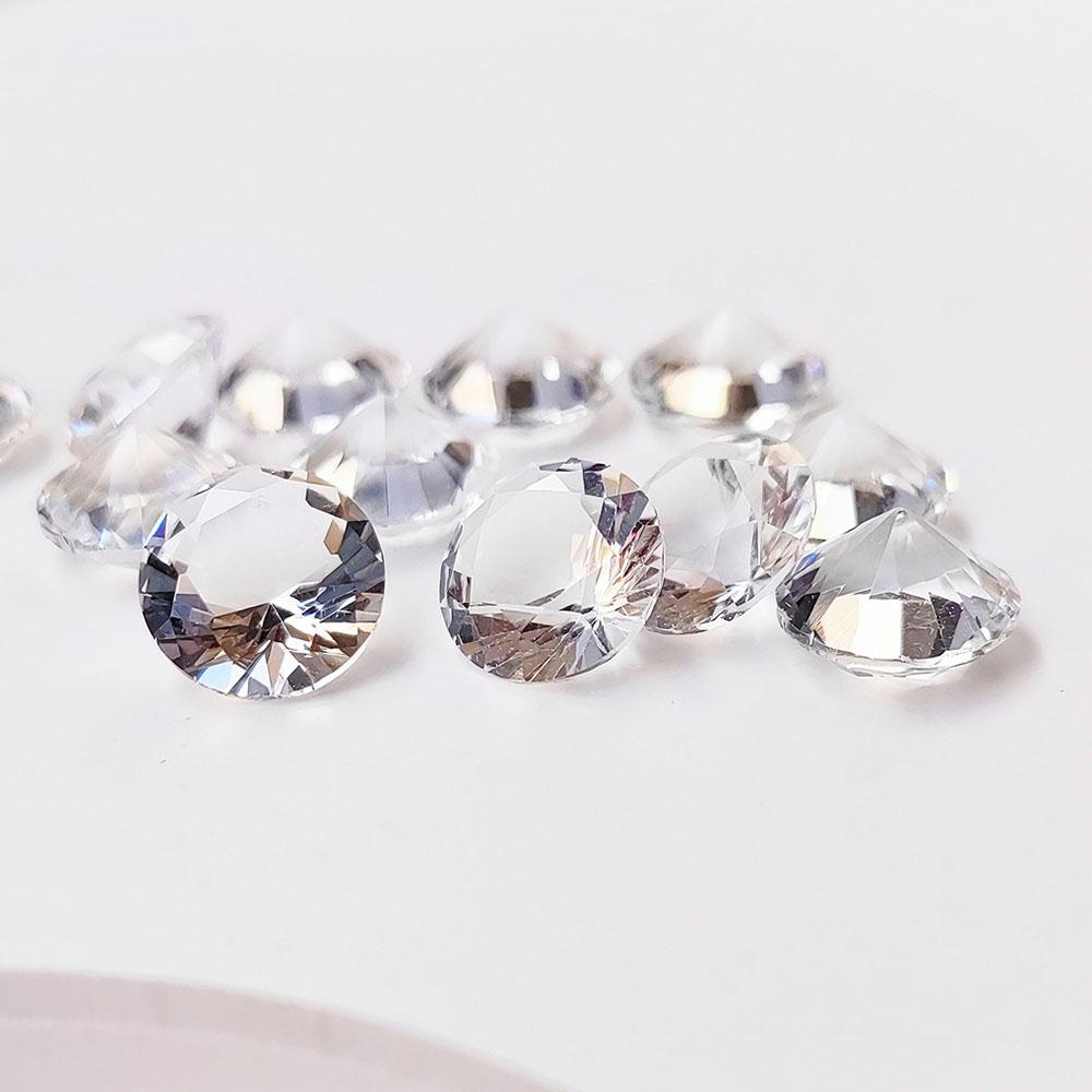 10mm Colorful Crystal Glass Diamond Party Decor Gems Wedding Table Ornaments DIY Accessories Pack of 10