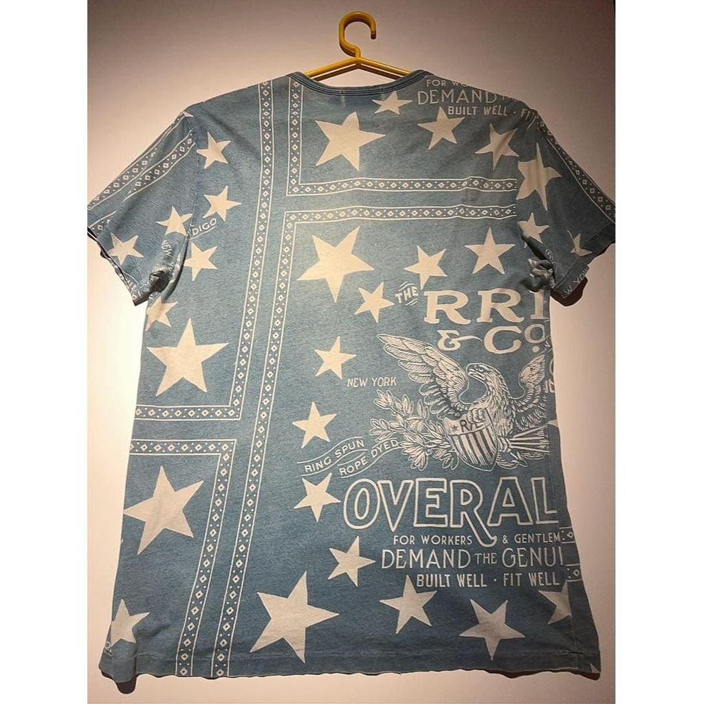 Used RRL Double R L Henley Neck T-shirt M