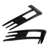 Glossy Black Front Fog Lamp Eyebrow Eyelid Cover Trim Replacement for MK7 2014‑ 2017