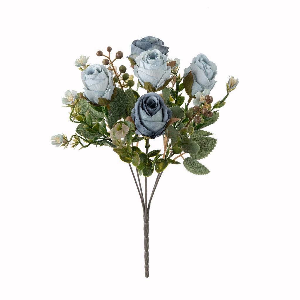 Silk Artificial Flower Rose Wedding Bridal Bouquet Home vase Festival Outdoor garden Arch diy Gift box festival party Decoration