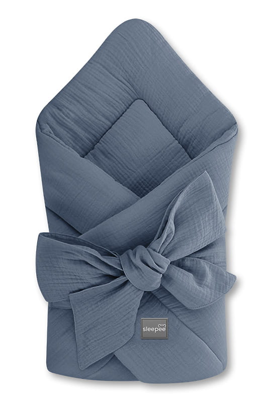 Muslin Swaddle Wrap Petrol