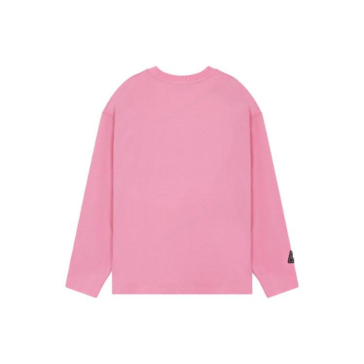 WE11DONE T-Shirts Unisex Pink Crew Neck Moderate Straight Fit WD-TT1-22-648-U-PK