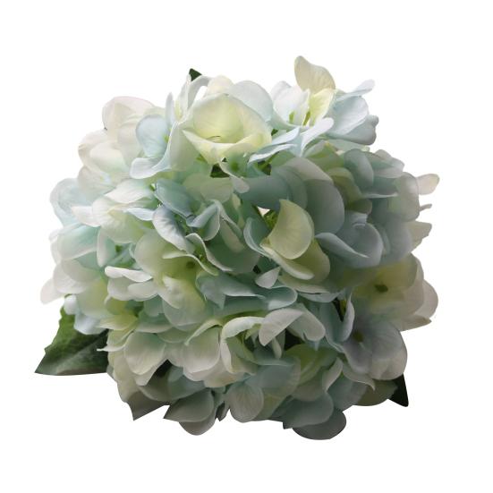 Artificial Flower Realistic Silk Hydrangea Bouquet with Flexible Stems Realistic Color Transitions Soft