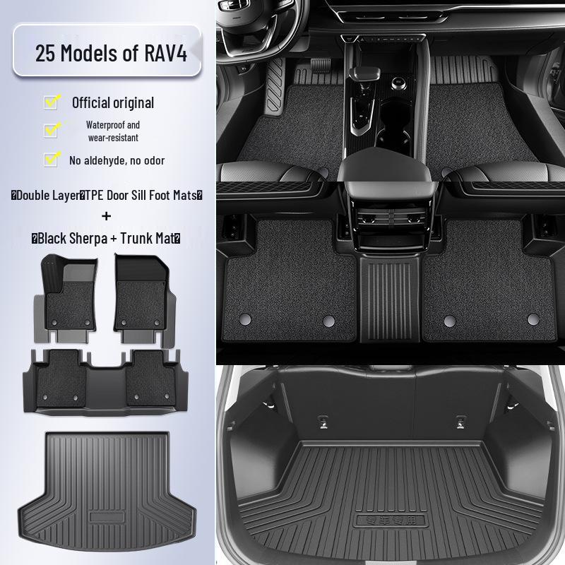 2025 Toyota RAV4 TPE Full Surround Floor Mats & Accessories Collection