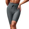 Shiying 2024 Women's Quick-Dry High-Waist Swim Trunks - European & American Style, Conservative Solid Color Boxer Briefs