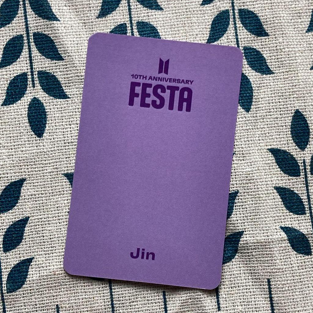 [USED] BTS FESTA ARMY 2023 Lounge Bonus Jin Trading Card