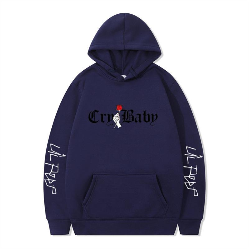 New product, American rap singer lil peep shirt men's and women's fleece hooded sweater