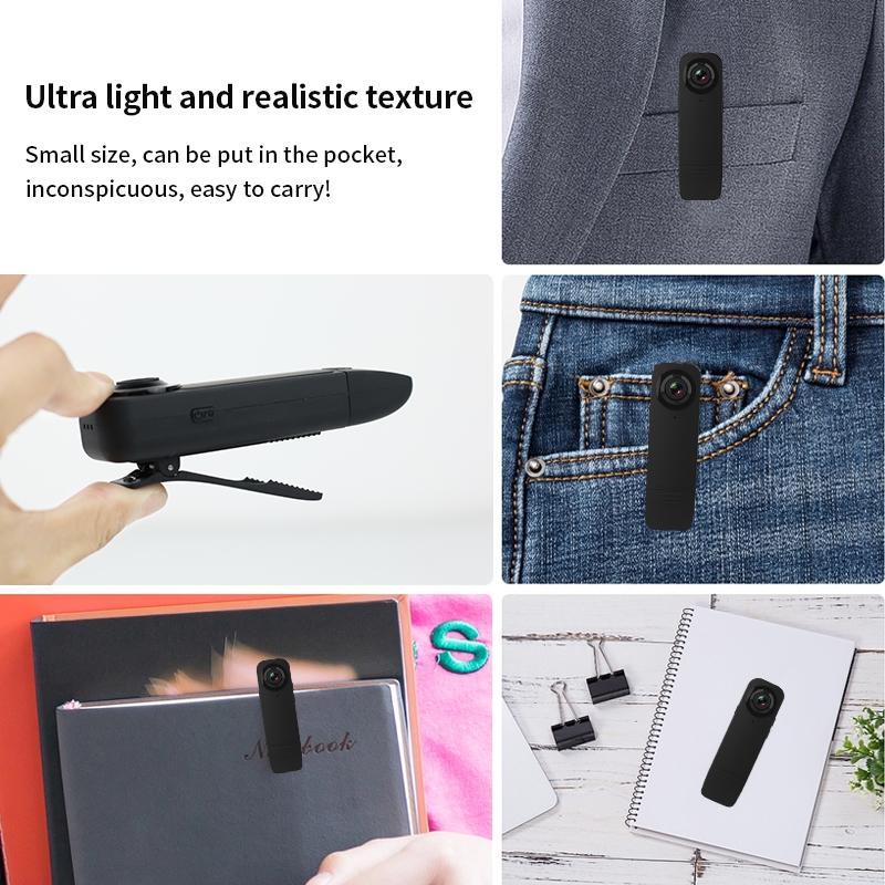 4K HD Handheld Outdoor Sports Cam, Mini Pen-Sized IR Night Vision Camcorder, Portable Body Worn DV Recorder