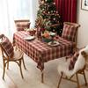 M-Modern-Weihnachtstischdecke Tischwäsche Dekoration Bommel Westlicher Esstischdecke Baumwolle, Leinen Und Schneeflocken Tischdecke