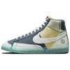 Nike Blazer Mid '77 Men Mid Top Skate Shoes White Blue Yellow DH4505-400