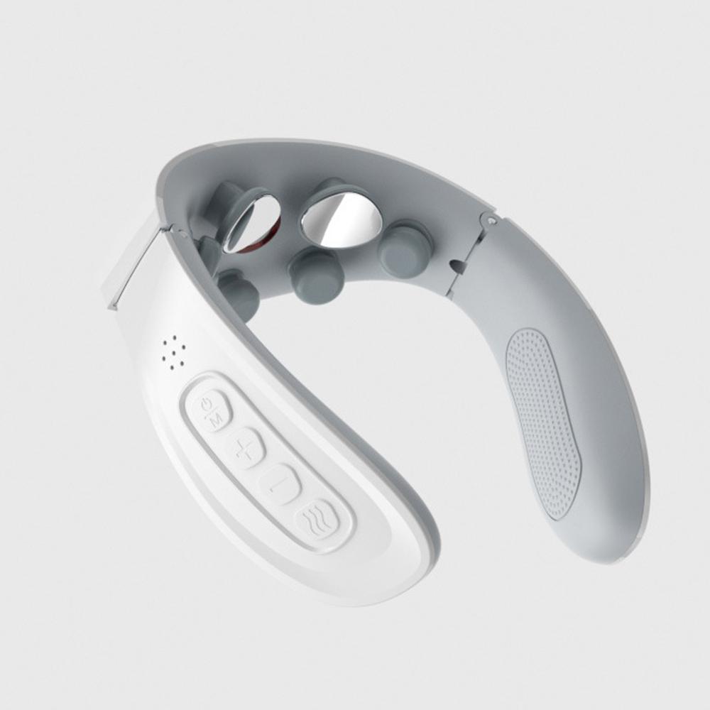 Neck Massager TENS Pulse Electric Cervical Massager Lymphatic Drainage Heating Vibration Back And Neck Massager For Pain Relief