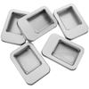 Metal Tin Box Nail Storage Box with Window Lid for 25Pcs Protection