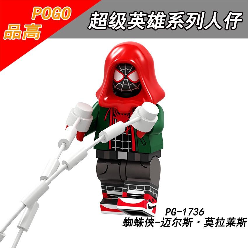 Minifigures Superhero Building Blocks Figurine Hulk Spider-Woman Toy