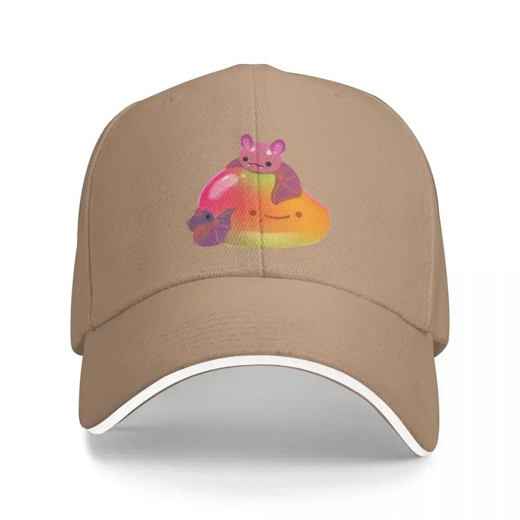 Fruit and Bat Pastel Baseball Cap Black New Hat Unisexs Womens