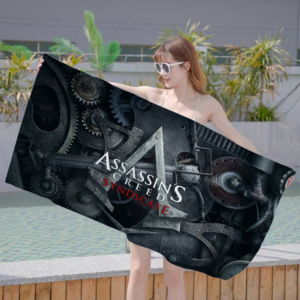 Spiel A-Assassins C-Creeds Mikrofaser Strandtuch Saugfähig Schnelltrocknend Weich Yoga Schwimmen Resort Bergsteigen Handtuch