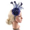 Elegant Feather Hair Accessory For Women Elastic Hairband With Adjustable Clip For Horse Races Parties Photography
