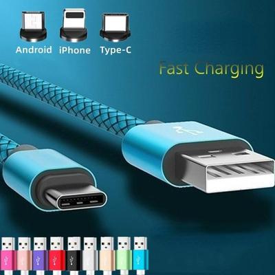 Cabo de carregamento rápido Cabo carregador USB para iPhone/Android/Tipo-C para iPhone Samsung Huawei RedMi