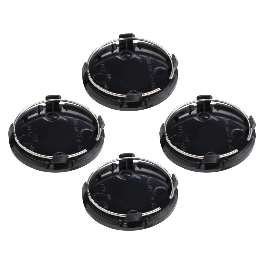 4PCS Wheel Center Caps Rain Proof Exquisite Car Rim Center Hub Cover Cap Decoration for Automobile Modification Glossy