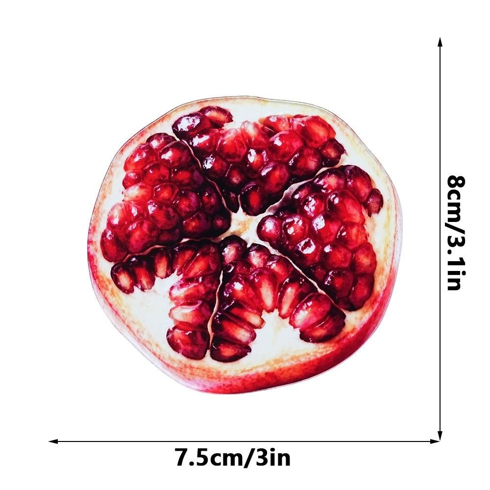 Refractive Color Acrylic Bookmark Funny Fruit Bookmark New Translucent Bookmark  Note Marker