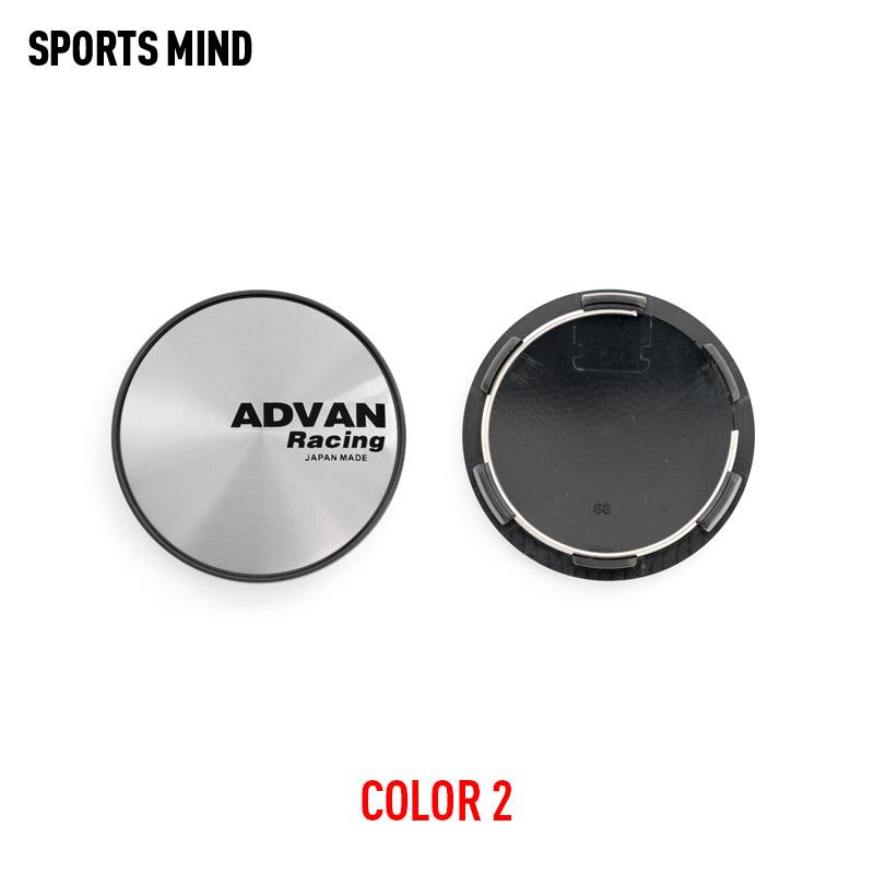 4PCS/lot 6 COLORS 68MM ADVAN RACING Car Wheel Center Hub Caps Car Refitted Emblem Logo Dust-Proof Cover