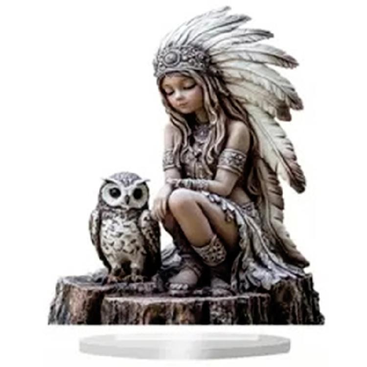 Acrylic Bunnies/Angel Statues Figurines Animal Figurines Sculptures Centerpieces Decorative Ornament for Home Office