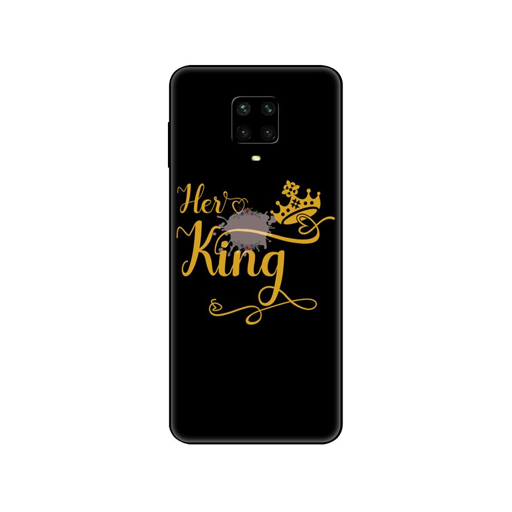 Black Tpu Case For Xiaomi Redmi 7A 8 8A 9 9A 9C Case Redmi Note 8T 8 Pro T Note 9 9S 9 Pro Case  King Queen Lovers Couple