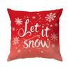 45X45Cm Christmas Snowflakes Pillowcase Bedroom Cushion Cover 100% Polyester Living Room Cushion Pillowcase Home Decor