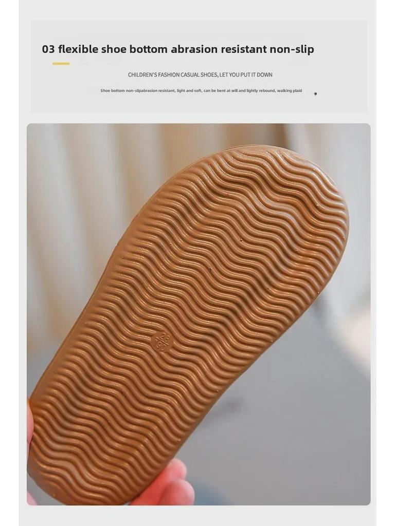 2024 Letní Korejský Styl Vílí Sandály: Venkovní pantofle s otevřenou špičkou a protiskluzovou podrážkou pro dívky