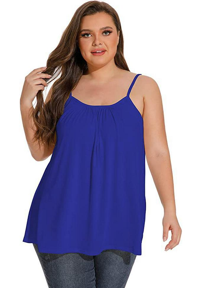 Canottiera Elastica Costinata da Donna Taglie Forti 2025 - Tre Colori, Top Sexy da Indossare all'Esterno