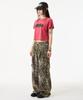 UNKNOWN PLANET Leopard Wide Cargo Pants Brown