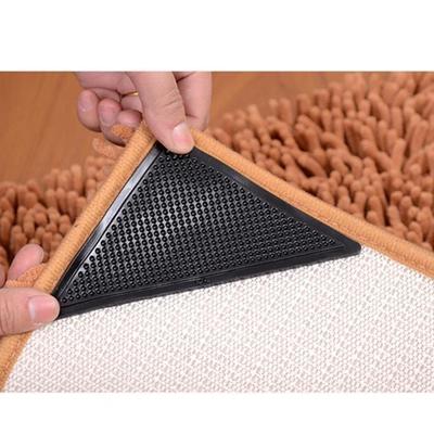 Pack of 8/4pcs NonSlip Rugs Pad for Area Rugs On Hardwood Floor Reusable Double Side Carpet Tape Keep Corners Flat