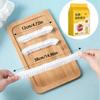 300/400/500Pcs Durable Wall-mounted Disposable Food Cover Extractable Elastic Fresh Bag Transparent PE Plastic Wrap