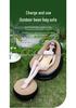 Inflatable Sofa with Footrest – Versatile Outdoor and Indoor Folding Chair for Leisure and Camping