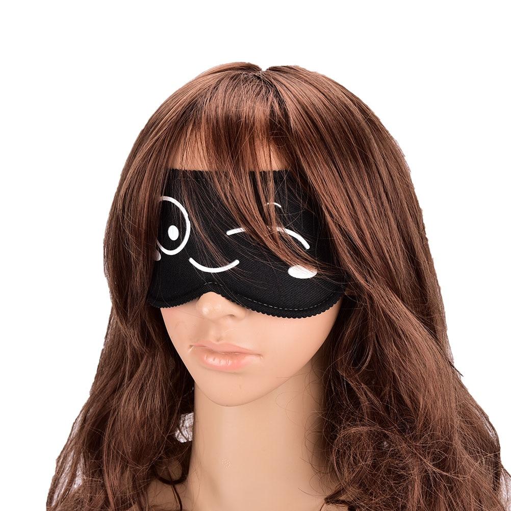 1Pc Black Sleep Eye Mask Travel Sleeping Aid Bandage On Eyes Comfortable Eye Shade For Night Rest
