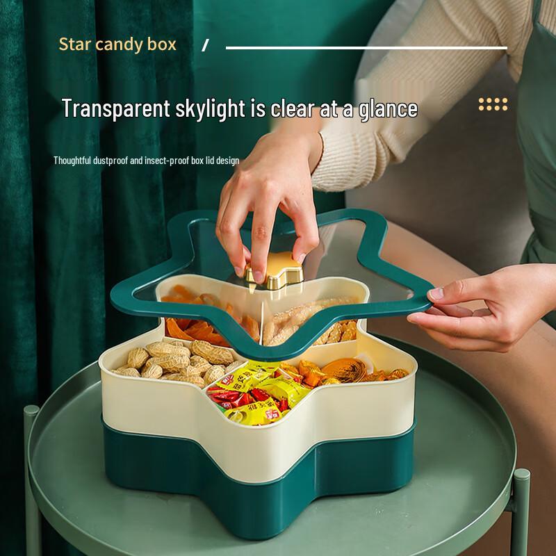 Light Luxury Divided Candy & Nut Storage Box