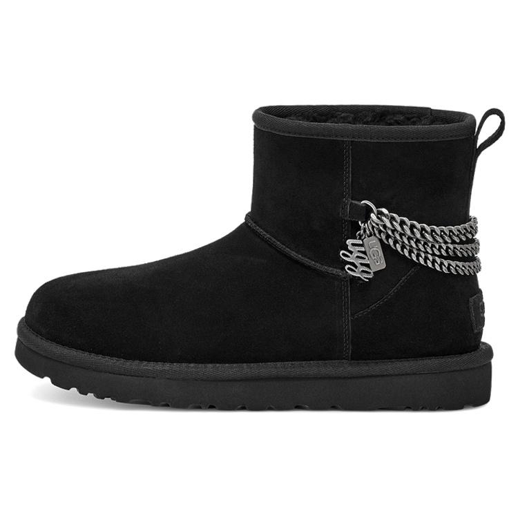 (WMNS) UGG Classic Mini Chains Black Women s 1123668-BLK EU 37