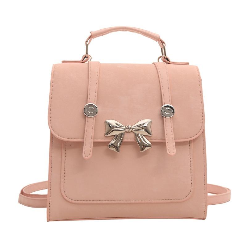 Double Shoulder Women's Bag New Niche Design Shoulder Bag Beautiful Casual Small Butterfly Portable Messenger Small Square Bag