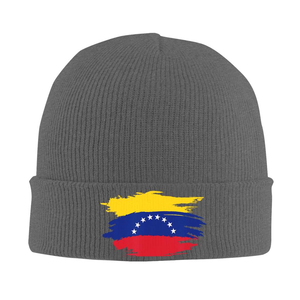 Vzla Pride Venezuelan Flannels of Venezuela Knitting Hat Beanie Hats Gym Warm Unisex Bonnet Hats Winter Custom Cool Caps Present