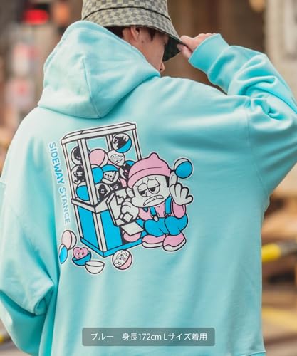 IMPROVES SIDEWAYSTANCE Men's Pullover Fleece Hoodie, Black, 70175