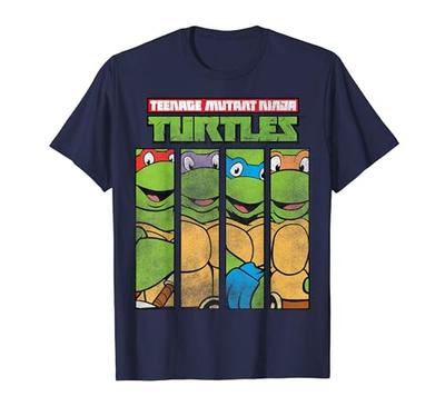 Teenage Mutant Ninja Turtles Face Panel Graphic T-Shirt