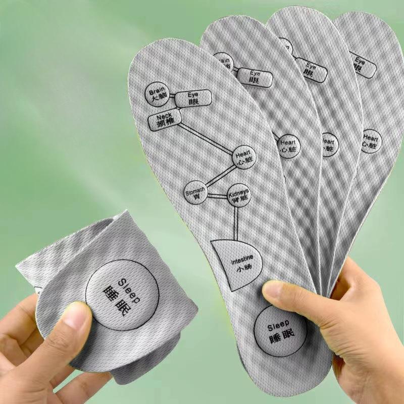 Orthopedic Support Soft Mesh Insoles with Massage Function for Men and Women