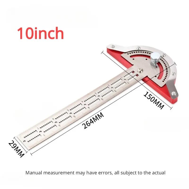 

Woodworking Ruler Edge Ruler Stainless Steel Scale Clear Angle Measuring Tool