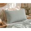 50x70 Cm Perrine Celadon Green Cotton Percale Pillowcase