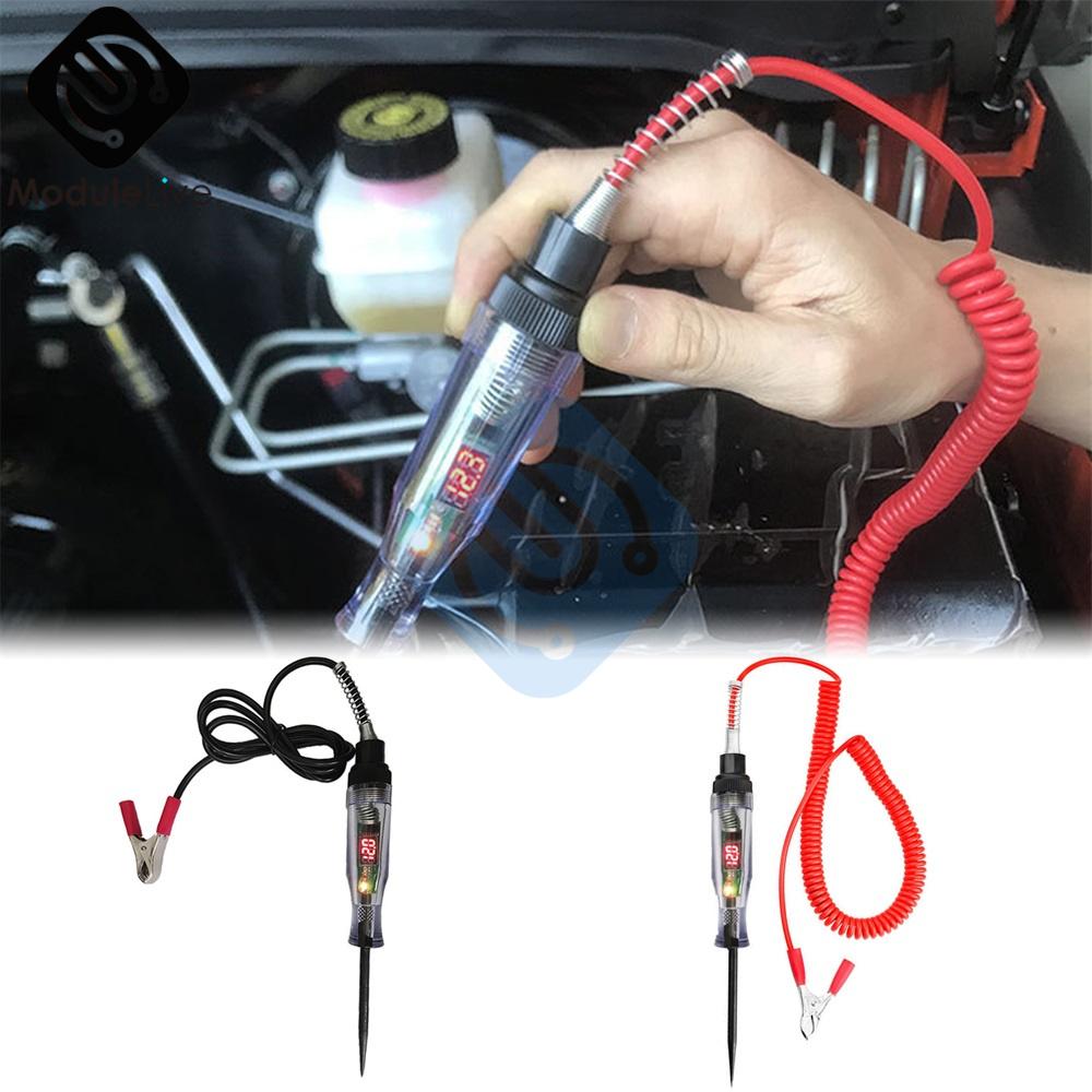DC 6V 12V 24V DC Car Truck Voltage Circuit Tester Test Pen Test Electric Pen Battery Repair and Maintenance Electric Test
