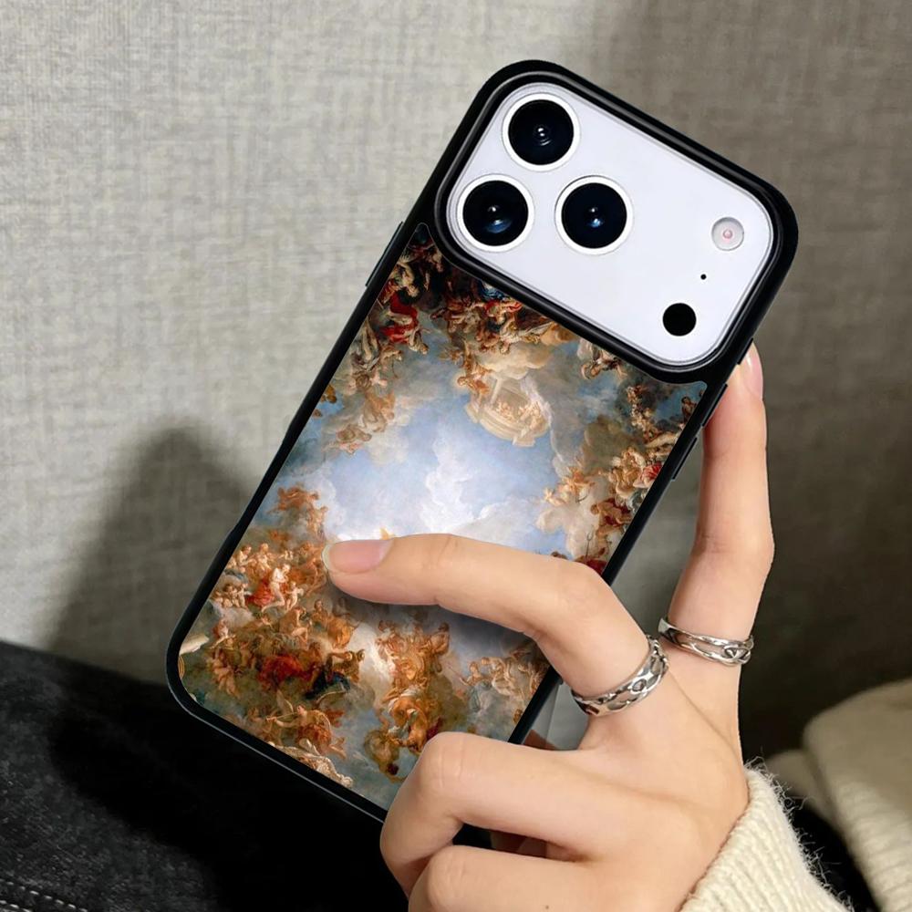 Capa Case for iPhone 17 Air 16 Pro Max 15 Plus 11 13 Mini 14 12 Back Phone Cover Renaissance art Painting cell