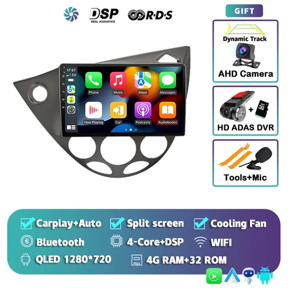 9" Android 14 Car Radio For Ford Fiesta 1995-2001 Focus MK1 1998-2004 2 Din Stereo Multimedia Player Carplay Autoradio Head Unit