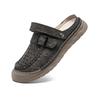 Sports Beach Shoes Men's Outdoor Soft Soled Leather Sandals Men's Solid Color Fashion Designer Shoes Men's Versatile Slippers