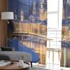 Rio Szach em Salzburgo Cortinas de chiffon transparentes luxuosas para sala de estar Decoração de quarto Voiles de janela Cortina de tule