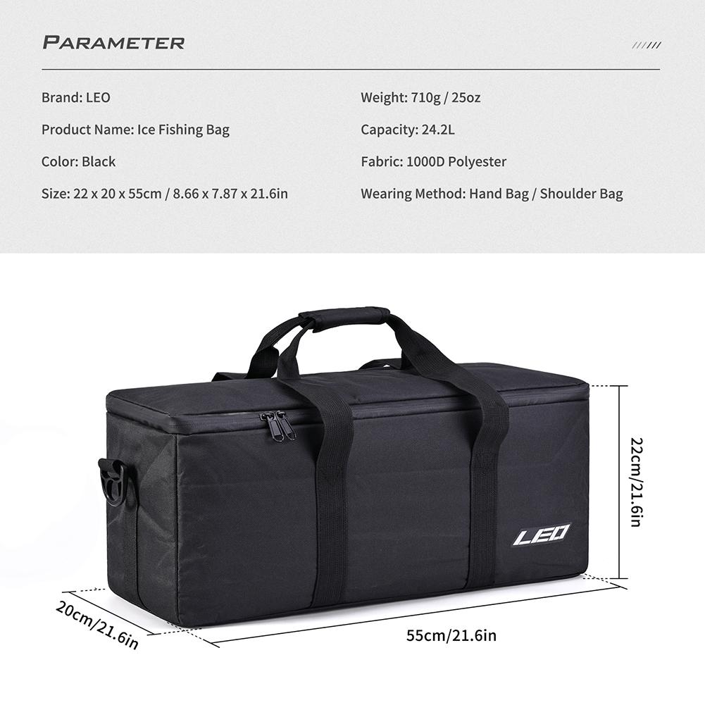 Fishing Gear Storage Bag Multifunctional Fishing Gears Organizer Waterproof Fishing Accessories Shoulder Bag