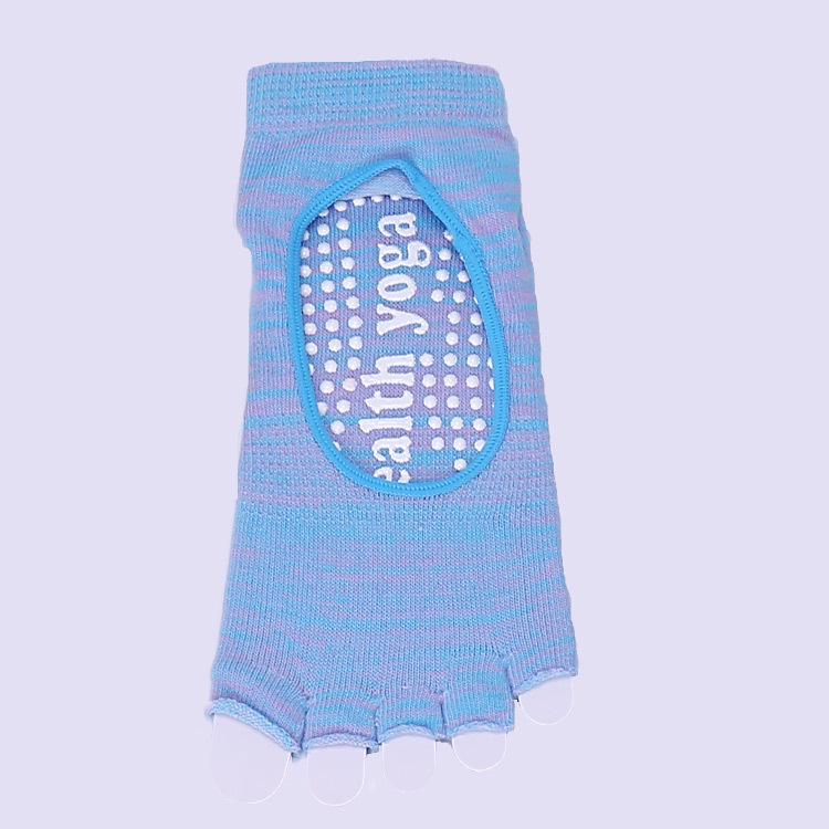 

Women s Two-Color Retro Anti-Slip Yoga Toe Socks - Exposed Instep & Toes, Pure Cotton, Five-Finger Design One Size